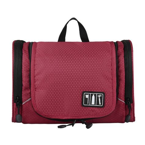 Bagsmart - Neceser de aseo gran capacidad - Rojo-4
