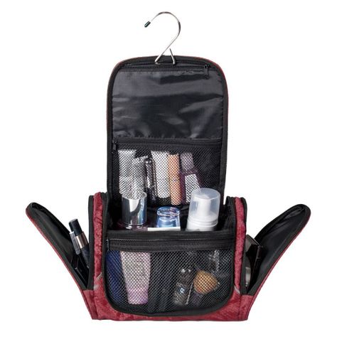 Bagsmart - Neceser de aseo gran capacidad - Rojo-1