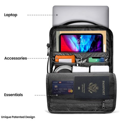 Tomtoc Bolso Urban H14 Para Macbook 14'' - Negro-2