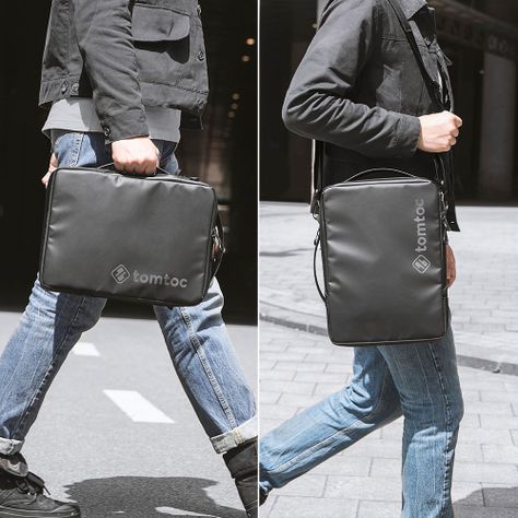Tomtoc Bolso Urban H14 Para Macbook 14'' - Negro-5