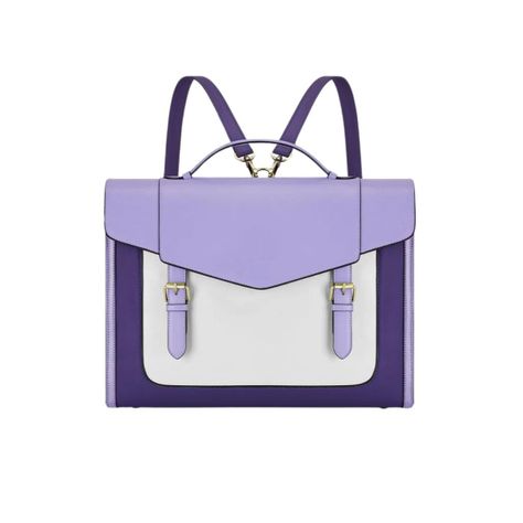 Ecosusi Maletín y Mochila Julie para Notebook 15,6” - Morado-1