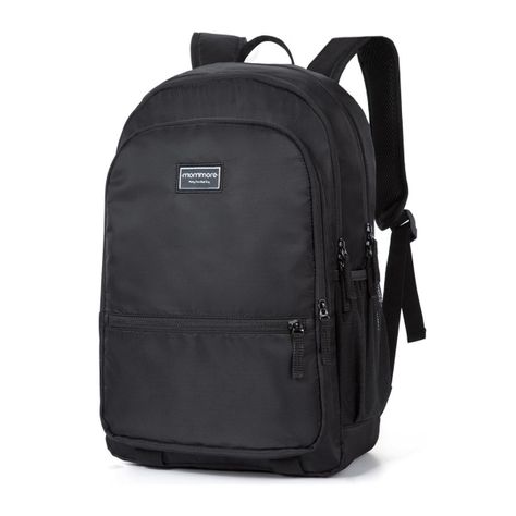 Mommore Mochila Escolar Grande 3 Compartimientos 20L - Negro-0