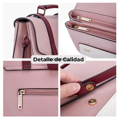 Ecosusi Mochila Vintage BELLADONNA para 14" - Rosa-6