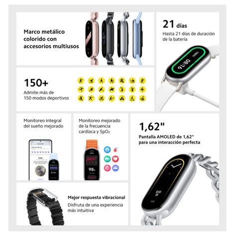 Xiaomi Mi Smart Band 9 Pulsera de Actividad - Negro Medianoche-6