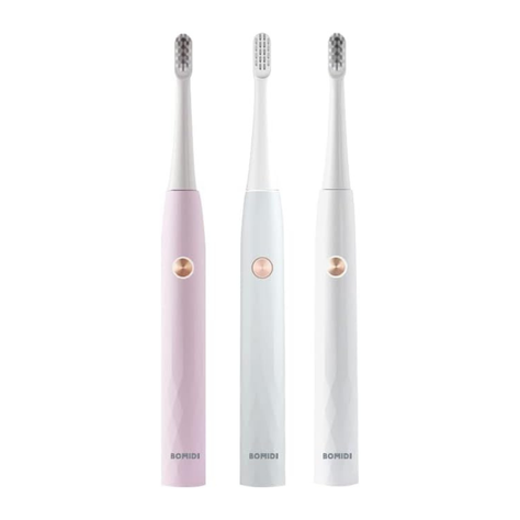 Bomidi Cabezal Repuesto 2 pcs Cepillo de Dientes Eléctrico T501-5