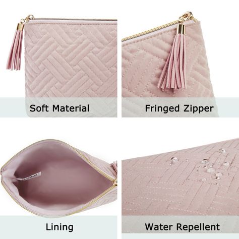 Bagsmart - Cosmetiquero pack de 2 unidades - Rosado-5