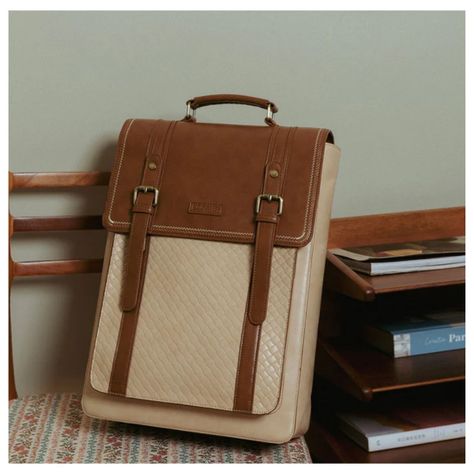 Ecosusi Mochila Dolce con Efecto Tejido para notebook 15.6" - Marrón-2