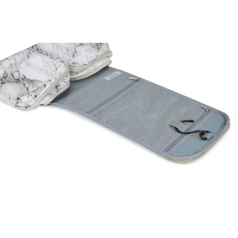 Bagsmart - Bolso organizador de aseo - Blanco marmoleado-4