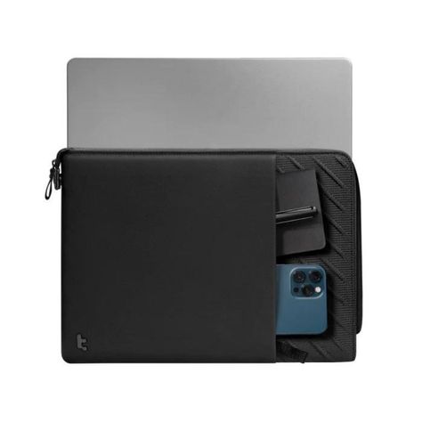 Tomtoc Funda Premium Voyage-A10 para Macbook 14" Resistente al Agua - Negro-1