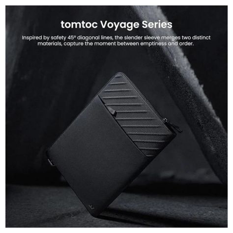 Tomtoc Funda Premium Voyage-A10 para Macbook 14" Resistente al Agua - Negro-3