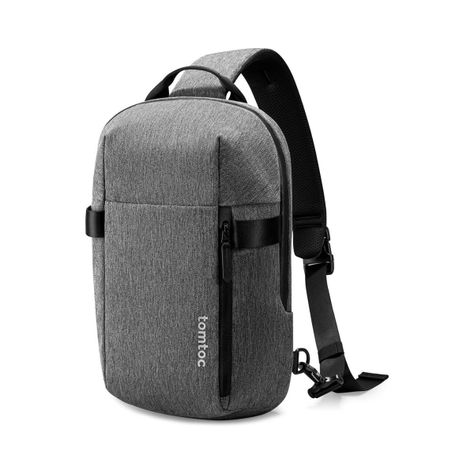 Tomtoc Bolso Sling Navigator-T24 para MacBook Pro 14" - Gris-0
