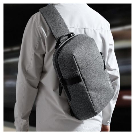 Tomtoc Bolso Sling Navigator-T24 para MacBook Pro 14" - Gris-7