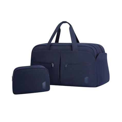 Bagsmart Bolso de Mano para Viajes Two-Zone con Neceser 17.3" - Azul-0