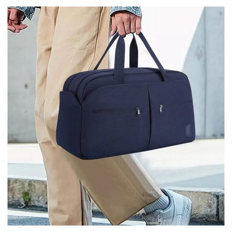 Bagsmart Bolso de Mano para Viajes Two-Zone con Neceser 17.3" - Azul-1