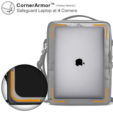 Tomtoc Bolso Urban H14 Para Macbook 14''- Gris-5