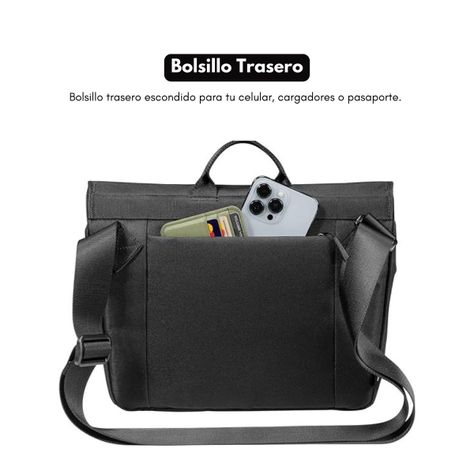Tomtoc Bolso Mensajero Slash-T27 Resistente al agua (6.5L) - Negro-6