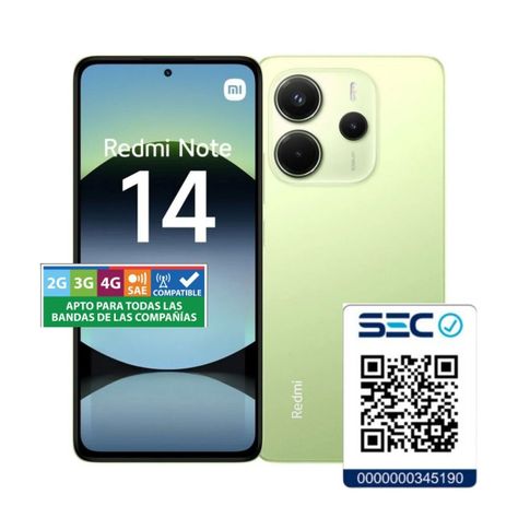 Xiaomi Redmi Note 14 4G 8GB + 256GB Verde Lima-1