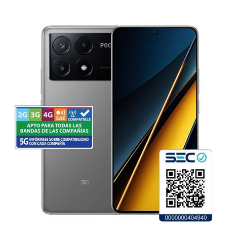 Xiaomi POCO X6 PRO 5G 12GB+512GB Gris-1