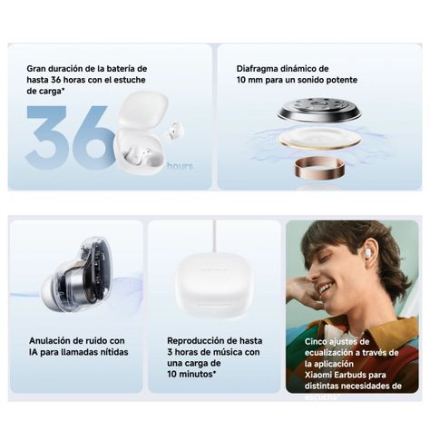 Xiaomi Redmi Buds 6 Play Auriculares Bluetooth - Azul-6