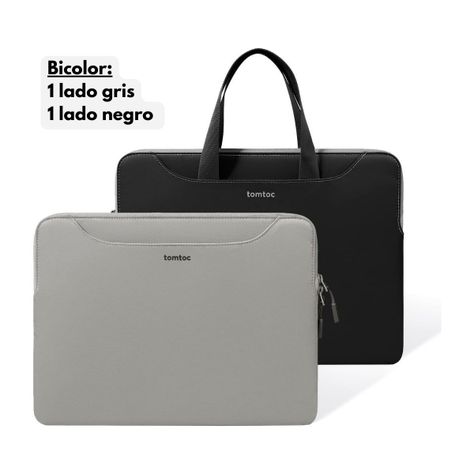 Tomtoc Funda Light-A21 Bicolor para 13" - 14" - Gris-1