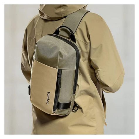 Tomtoc Bolso Sling Navigator-T24 iPad Pro 11" Caqui-2
