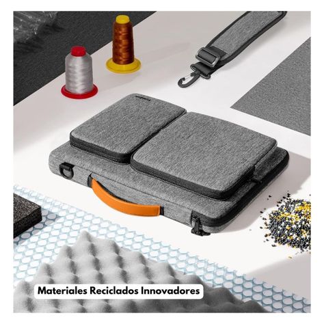 Tomtoc Maletín Defender-A42 MacBook Air 13" M3/M2/M1 Gris-7