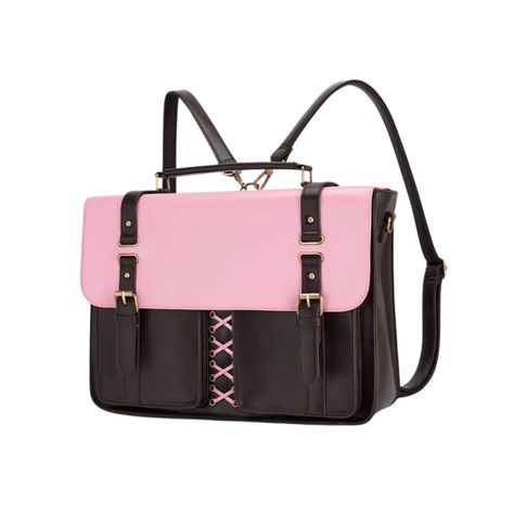 Ecosusi Maletín y Mochila Victoria para Notebook 15,6” - Rosa Café-1