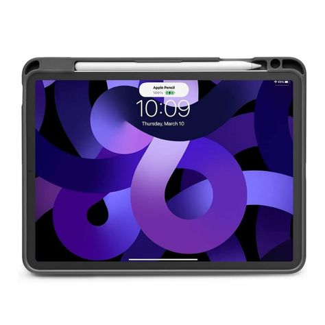 Tomtoc Funda Vertical Inspire-B50 Tri-Mode para iPad Air 4/5 de 10.9" - Negro-6