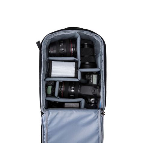 Bagsmart - Mochila para cámara y notebook de 13.3" - Negro-4