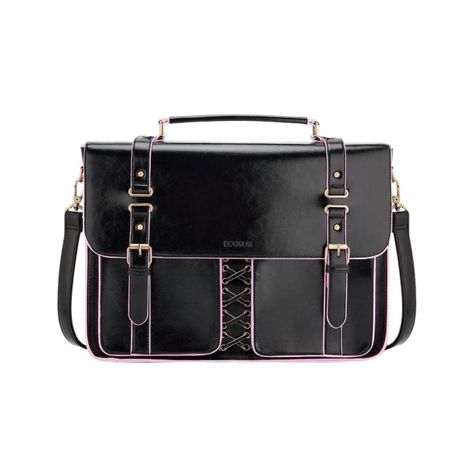 Ecosusi Maletín y Mochila Emily para Notebook 15,6” - Negro-0