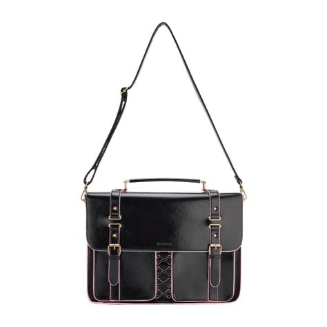 Ecosusi Maletín y Mochila Emily para Notebook 15,6” - Negro-4