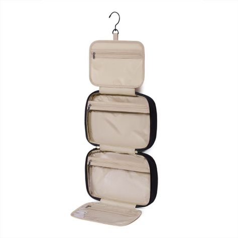 Bagsmart - Neceser de aseo para colgar más bolsa de cosmeticos - Negro-4