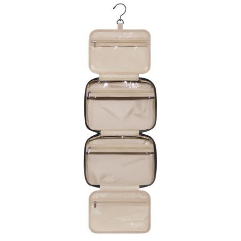 Bagsmart - Neceser de aseo para colgar más bolsa de cosmeticos - Negro-3