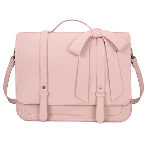 Ecosusi Mochila y Maletín con Lazo Removible Summer Garden Romance para 14" - Rosado-0