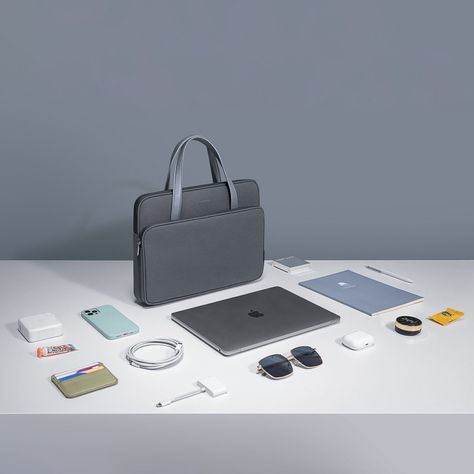 Tomtoc Bolso Premium H21 Para 14'' MacBook Pro - Gris-3