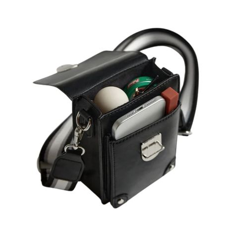Ecosusi Bolso Cruzado Vintage para Teléfono - Negro-7