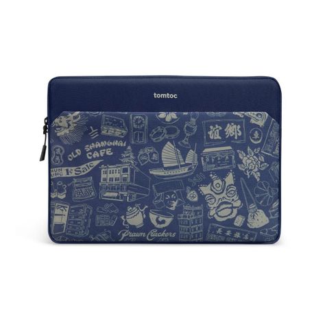 Tomtoc Funda Light-A18 OCHM para Macbook 14" - Azul-0