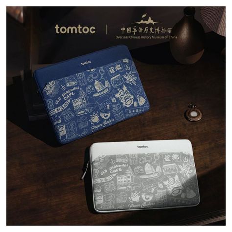 Tomtoc Funda Light-A18 OCHM para Macbook 14" - Azul-7