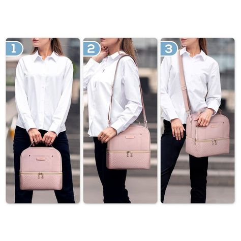 Tourit Lonchera con Aislamiento Térmico Cubierta Doble 10,6L - Rosado-6