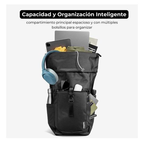 Tomtoc Mochila de Viaje Navigator-T61 para Macbook 16" (20L) - Negro-3
