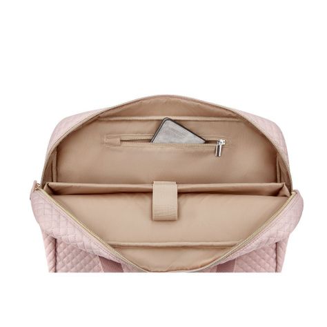 Bagsmart Maletín grande para notebook de 15.6" - Rosado-4