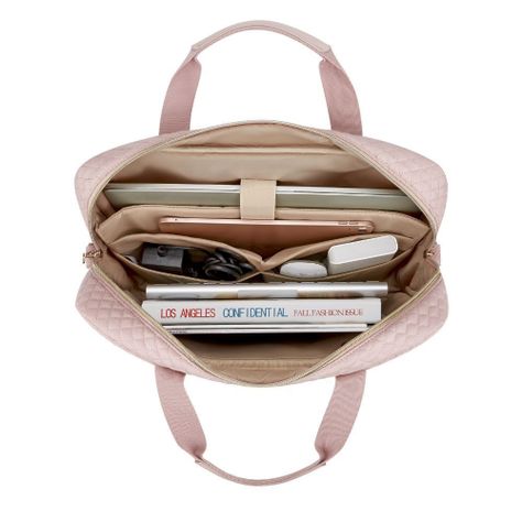 Bagsmart Maletín grande para notebook de 15.6" - Rosado-6