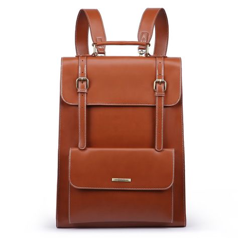 Ecosusi Mochila Vintage Camellia para Notebook 15,6" - Marrón-0