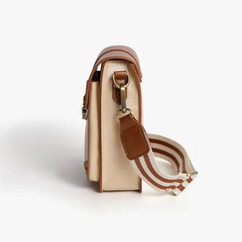 Ecosusi Bolso Cruzado Vintage para Teléfono - Beige-5