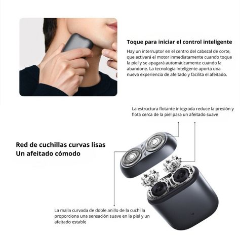 Xiaomi Afeitadora Eléctrica Mi Home Electric Shaver S200 Blanco-6