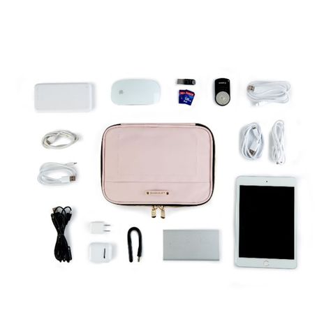 BAGSMART Organizador accesorios electronicos Rosado.-2