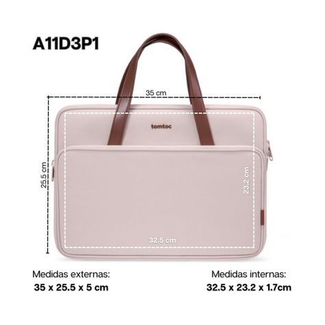 Tomtoc Maletín Versatile-A11 MacBook Pro 14" M3/M2/M1 - Rosado-1