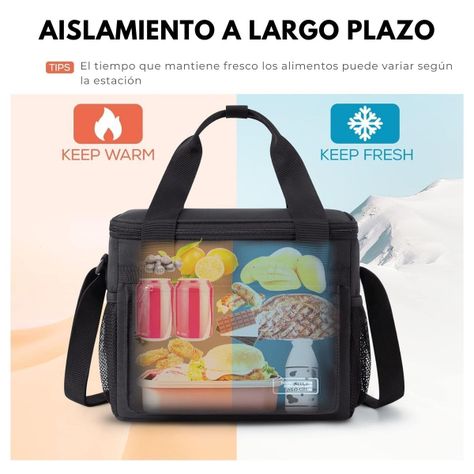 Tourit Cooler Bag Lonchera Grande 14L 24 Latas - Negro-2