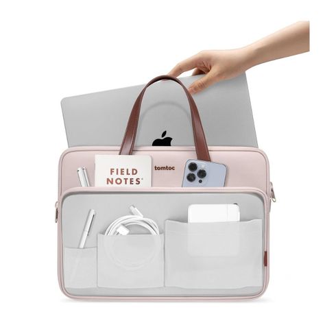 Tomtoc Bolso de Hombro Versatile-A12 MacBook Pro 14" M3/M2/M1 - Rosado-3