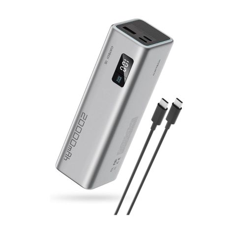 Cuktech Power Bank 15 85W 20000 mAh 3 puertos Plateado-0
